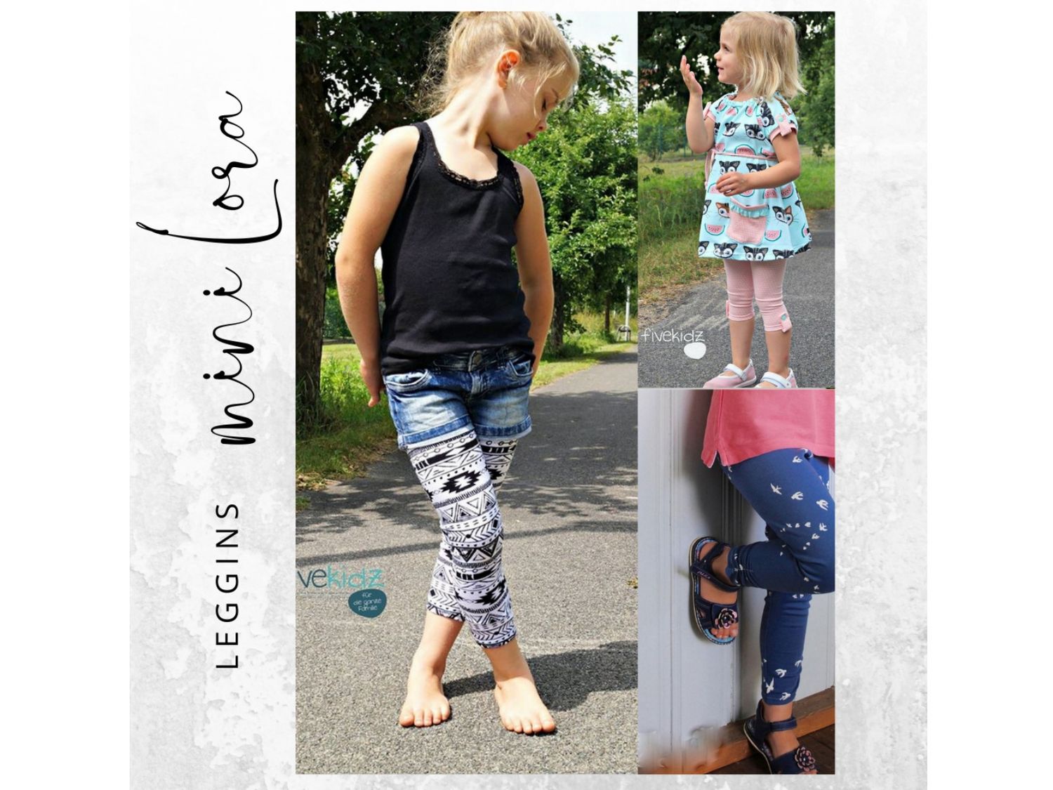 Ebook Leggins mini LORA Gr. 86/92 - 146/152