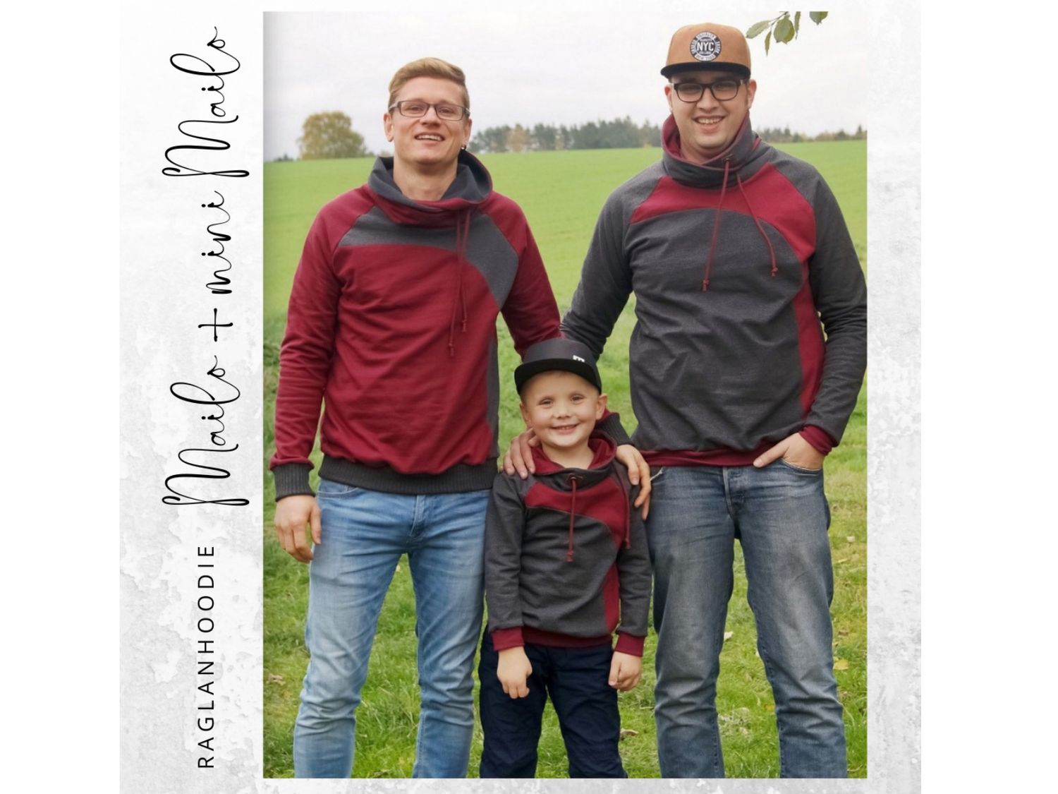Ebook Raglanhoodie  MAILO Gr. S-XXXL &amp; mini MAILO 86/92- 158/164