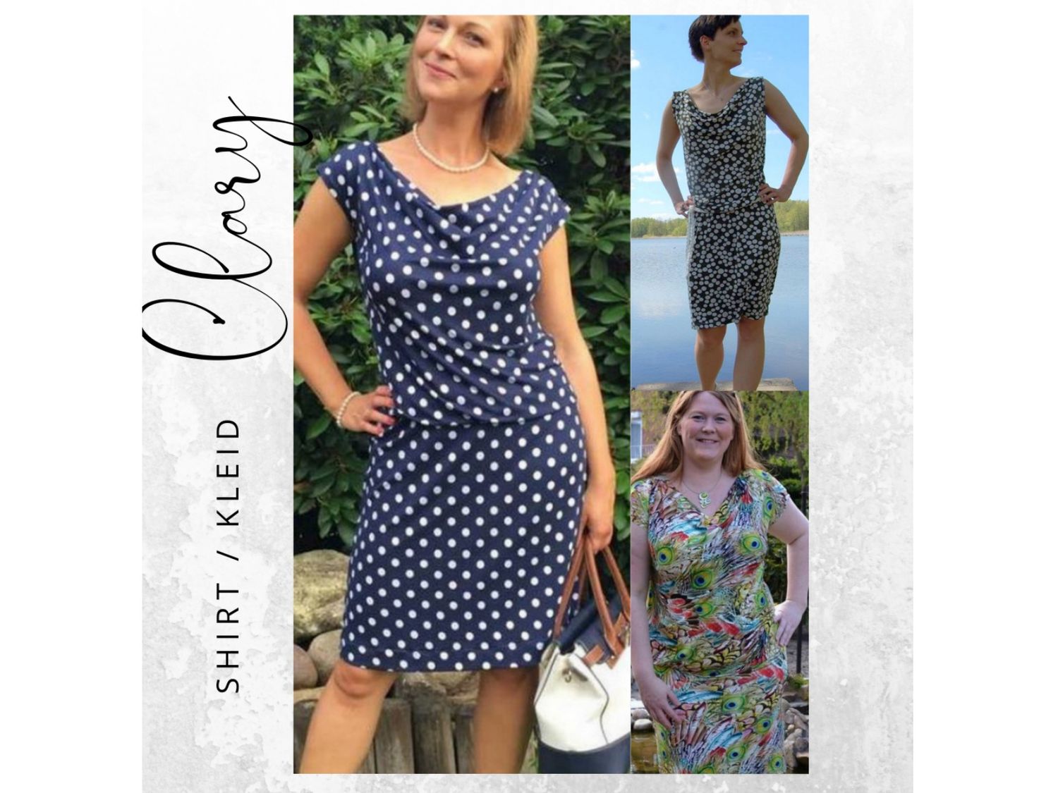 Ebook Wasserfallkleid/ Shirt CLARY Gr. XS-XXL