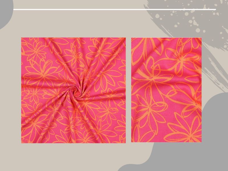 Viskose pink/orange RESTSTÜCK 1,50m Viskose pink/orange RESTSTÜCK 1,50m