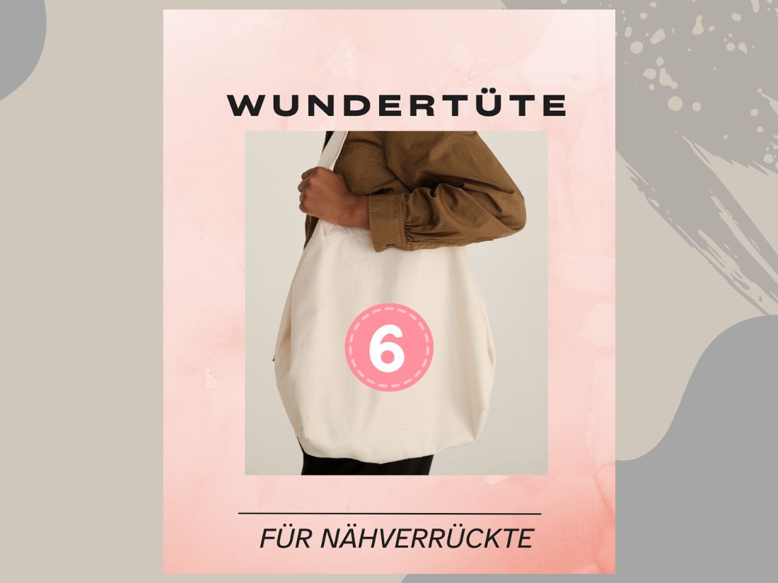 Wundertüte für Nähverrückte 6 - Viskose beige, ocker,schwarz