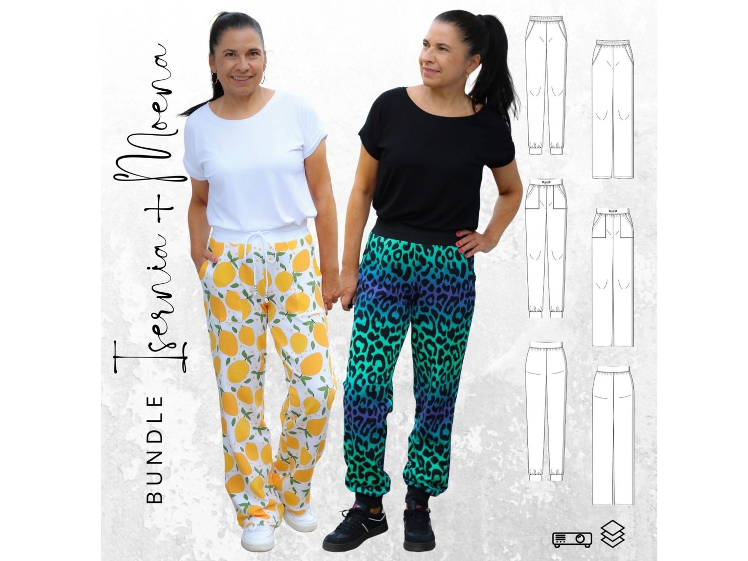 Bundle - Hose MOENA + Hose ISERNIA Gr. 32-56 Schnittmuster PDF Ebook Bundle - Hose MOENA + Hose ISERNIA Gr. 32-56 Schnittmuster PDF Ebook