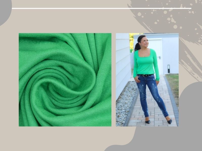 NÄHPAKET Shirt TEOLO Viskosejersey apfelgrün