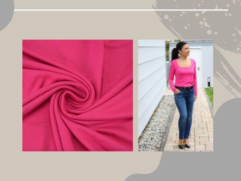 NÄHPAKET Shirt TEOLO Viskosejersey pink