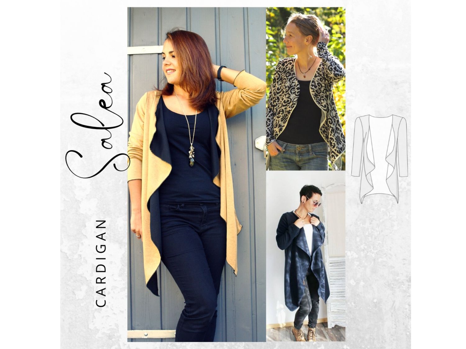 Schnittmuster  Cardigan SALEA  XS-XXXL