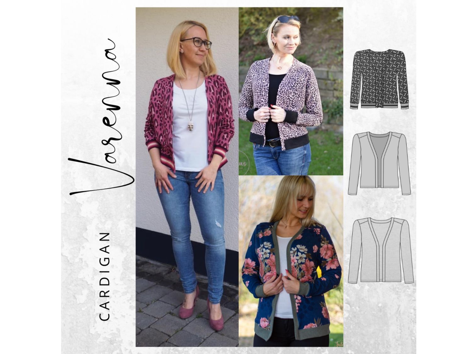 Schnittmuster  Cardigan VARENNA Gr. 34-54