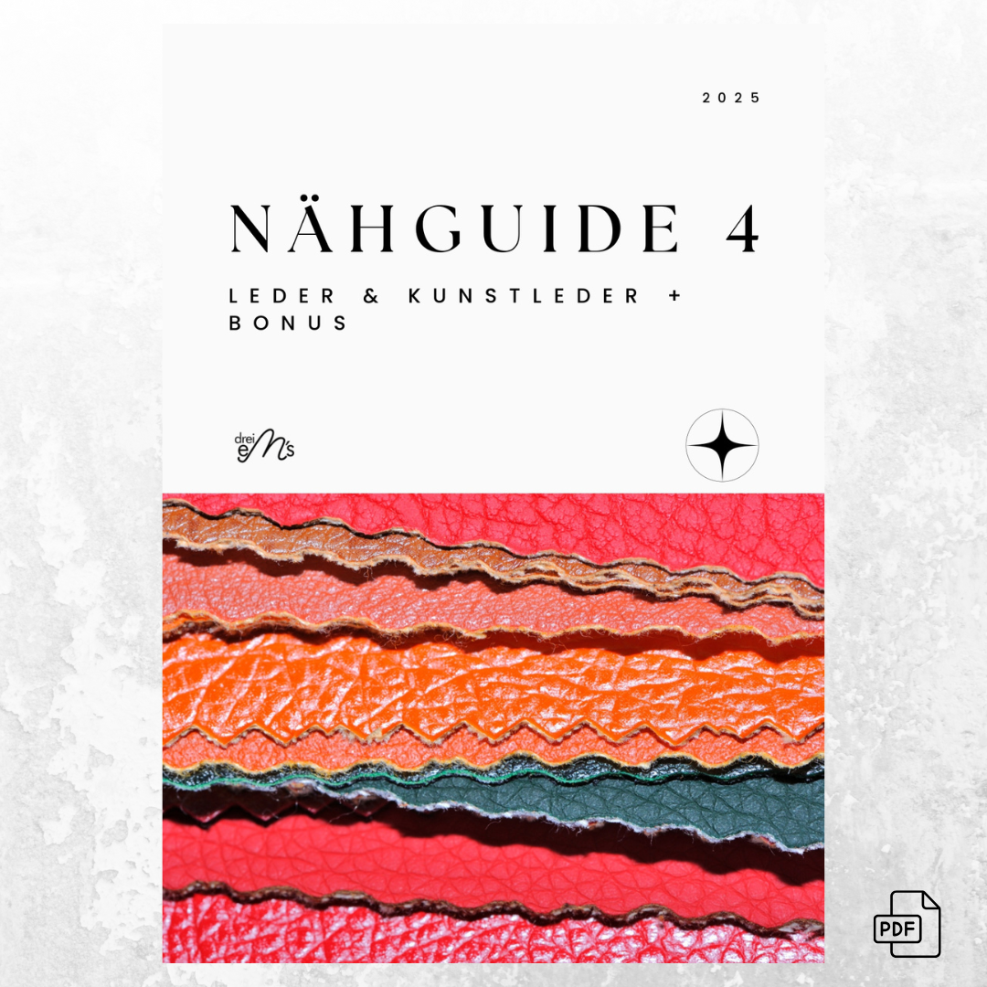 PDF- NÄHGUIDE 4  für Leder / Kunstleder + Bonus