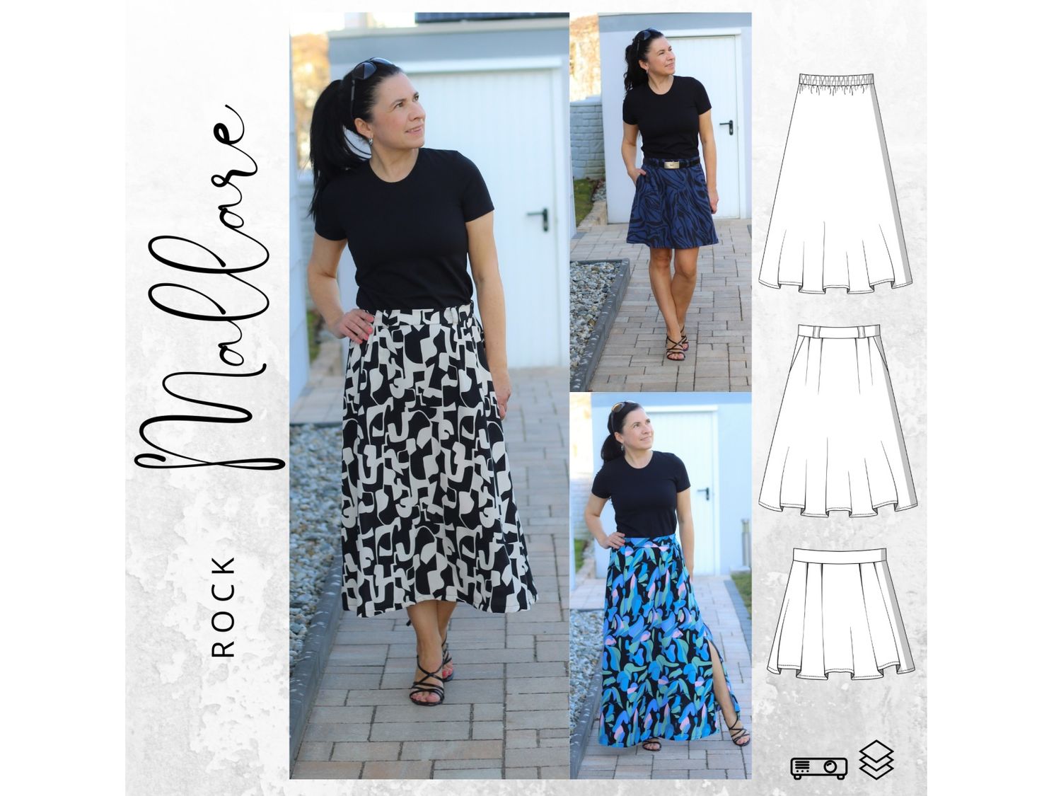 Schnittmuster PDF Ebook Rock MALLARE Gr. 32-56