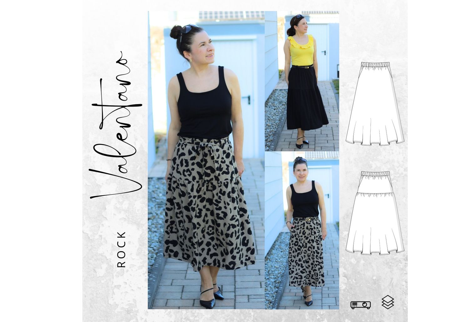 Schnittmuster Ebook Rock  VALENTANO Gr. 34-54