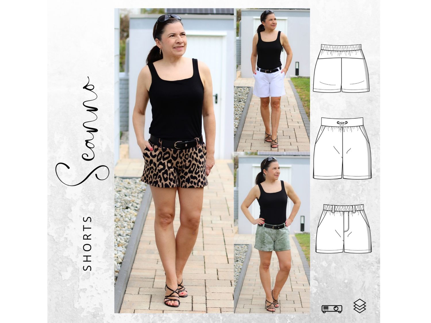 Schnittmuster Ebook Shorts SCANNO Gr. 32-54