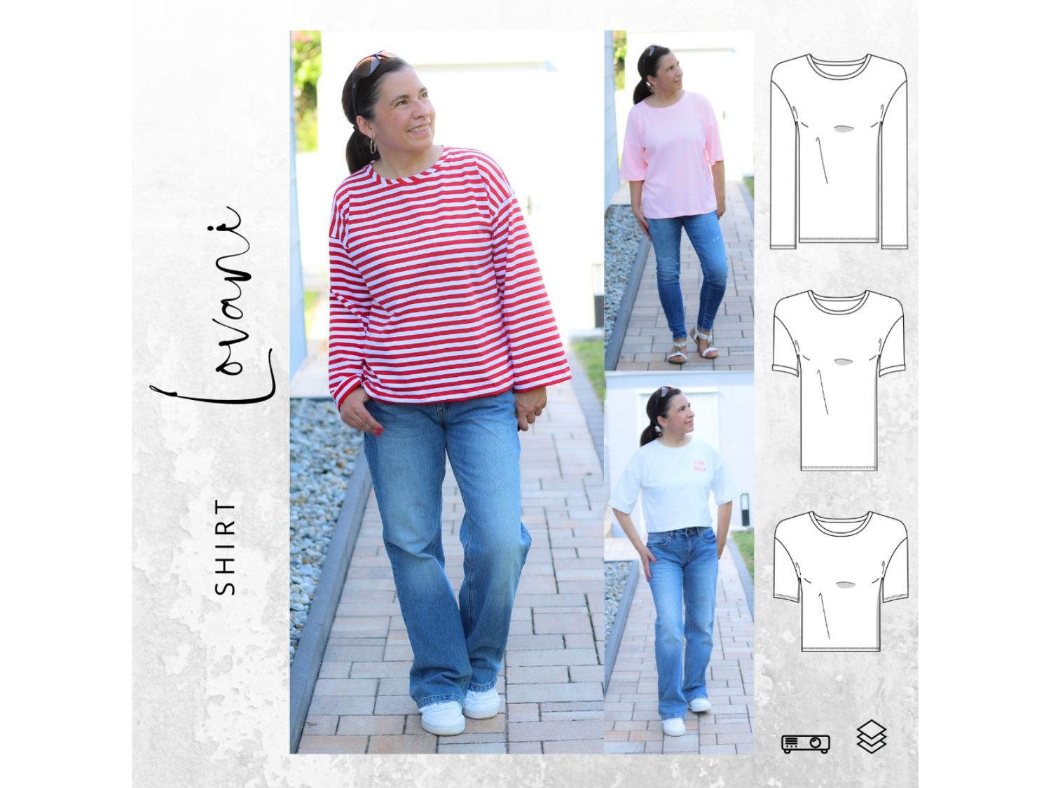 Schnittmuster Ebook Shirt LOVANI Gr. 32-56