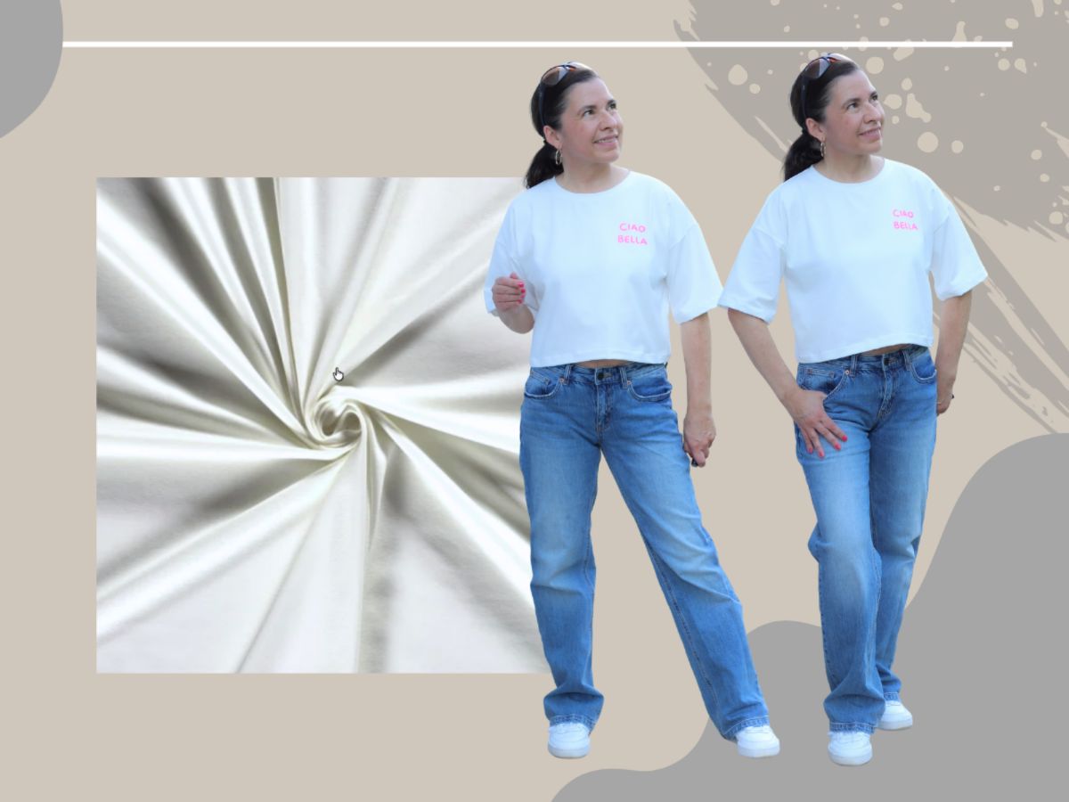 Nähpaket Shirt LOVANI Jersey creme