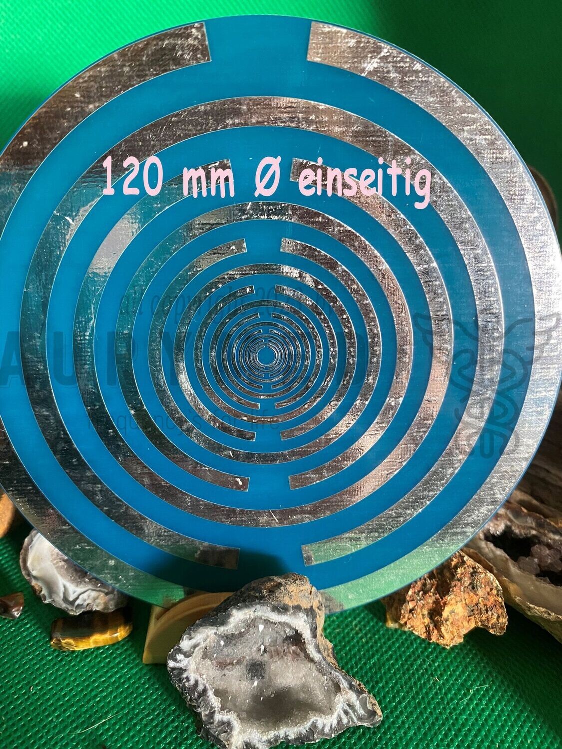 120 mm Disc - Lakhovsky Antennen Design Disc, einseitig, Zinn Legierung