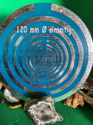 120 mm Disc - Lakhovsky Antennen Design Disc, einseitig, Zinn Legierung 120 mm Disc - Lakhovsky Antennen Design Disc, einseitig, Zinn Legierung
