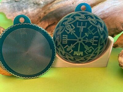 Amulette doppelseitig Vegvisir ca. 55 x50 mm Amulette doppelseitig Vegvisir ca. 55 x50 mm