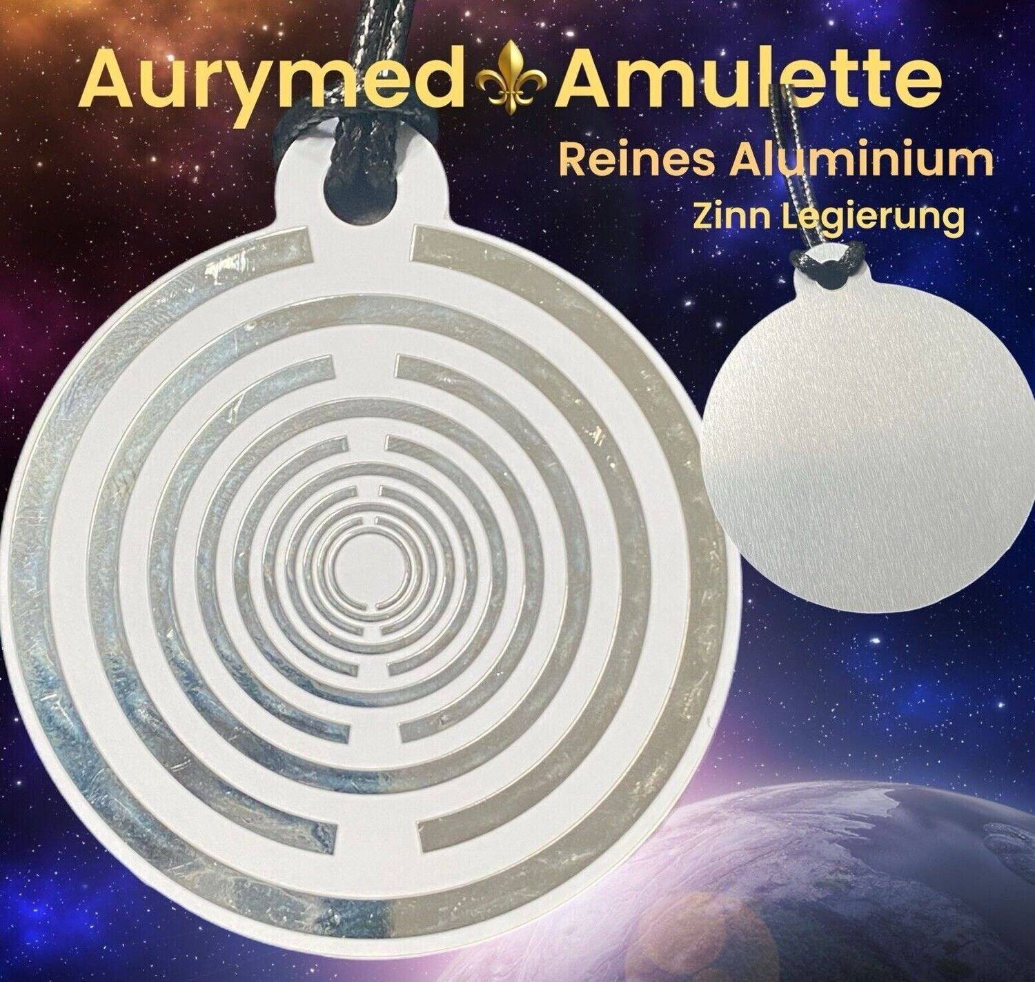 Talisman Aluminium im Lakhovsky Antennenring Design Style