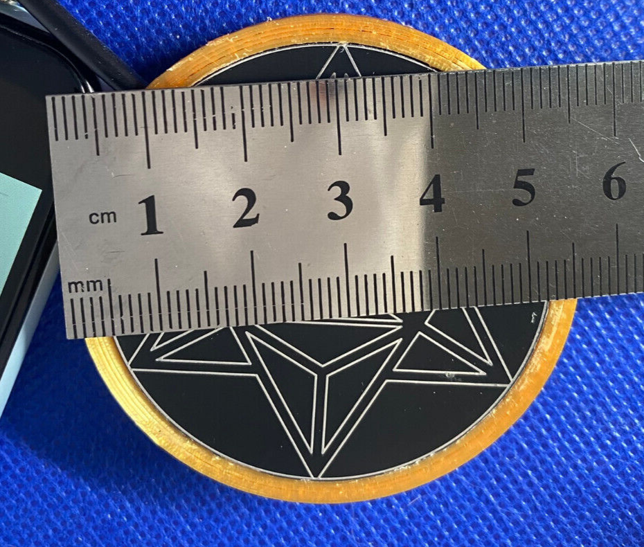 50 mm VibraNex flach - silk golden, Oberflächenplatte Zinn legiert