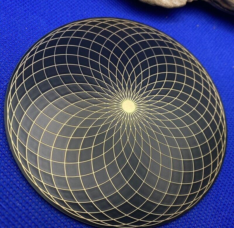 90 mm Disc - 1 Stück - Torus Feldwirbler, schwarz mit Gold Legierung, doppelseitig, Kupfer unterlegt 90 mm Disc - 1 Stück - Torus Feldwirbler, schwarz mit Gold Legierung, doppelseitig, Kupfer unterlegt