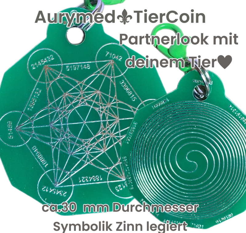 24 x Animal Tier Coin -grün mit Zinn legiert 24 x Animal Tier Coin -grün mit Zinn legiert