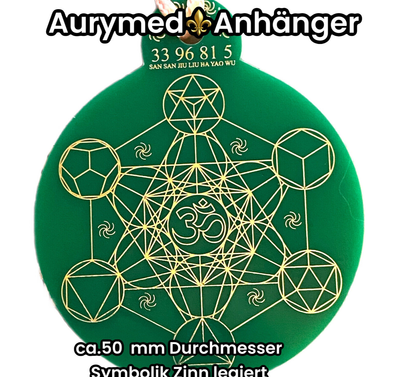 Anhänger Metatron waldgrün, Zinn legiert ca. 52 mm x 62 mm Anhänger Metatron waldgrün, Zinn legiert ca. 52 mm x 62 mm