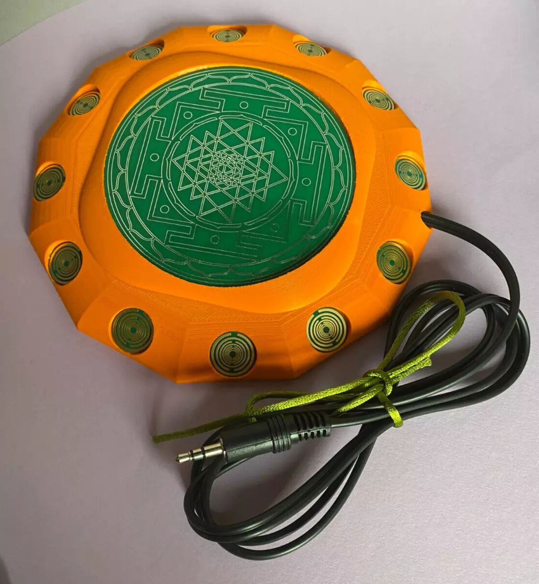 94 mm vibraNex flach - orange, Oberflächenplatte Zinn legiert