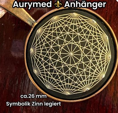 Amulette - kupferfarbend (kein Kupfer), Dodecagram, Disc in schwarz, ca.25 mm Durchmesser, Disc Symbol Zinn legiert, Kupfer unterlegt Amulette - kupferfarbend (kein Kupfer), Dodecagram, Disc in schwarz, ca.25 mm Durchmesser, Disc Symbol Zinn legiert, Kupfer unterlegt