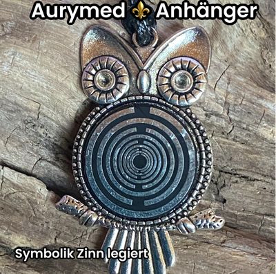 Amulette - Eule - Lakhovsyk MWO Symbol Antenne (stromlos) als nachtschwarzer ca. 25 mm großer Coin mit Zinnlegierung in eine silberfarbende (kein Silber) Fassung eingearbeitet, Kupfer unterlegt Amulette - Eule - Lakhovsyk MWO Symbol Antenne (stromlos) als nachtschwarzer ca. 25 mm großer Coin mit Zinnlegierung in eine silberfarbende (kein Silber) Fassung eingearbeitet, Kupfer unterlegt