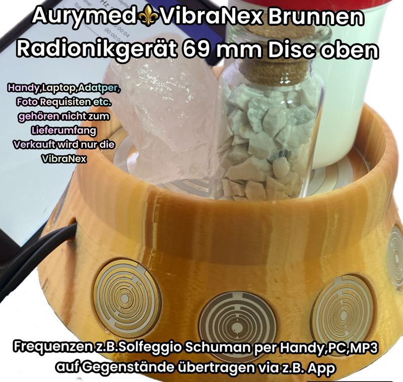69 mm VibraNex Brunnen, 1 farbig, Oberflächenplatte Zinn legiert 69 mm VibraNex Brunnen, 1 farbig, Oberflächenplatte Zinn legiert