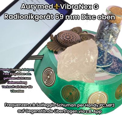 69 mm VibraNex UFO, 1 farbig, Oberflächenplatte Zinn legiert 69 mm VibraNex UFO, 1 farbig, Oberflächenplatte Zinn legiert