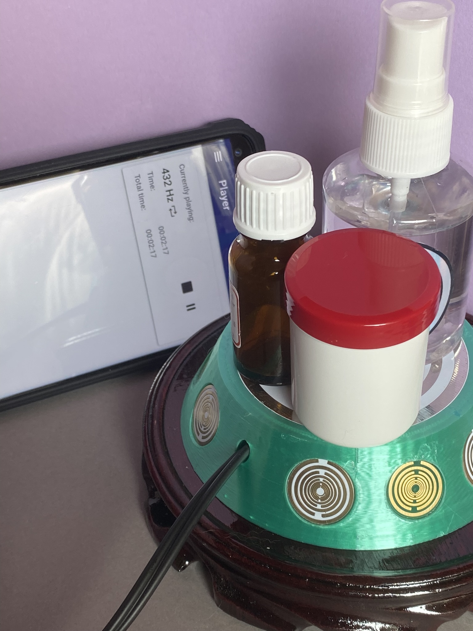 69 mm VibraNex UFO, 1 farbig, Oberflächenplatte Zinn legiert