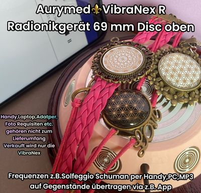 69 mm VibraNex UFO, 1 farbig, Oberflächenplatte Zinn legiert 69 mm VibraNex UFO, 1 farbig, Oberflächenplatte Zinn legiert