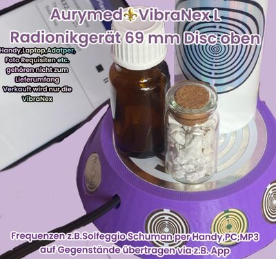 69 mm VibraNex UFO, 1 farbig, Oberflächenplatte Zinn legiert 69 mm VibraNex UFO, 1 farbig, Oberflächenplatte Zinn legiert