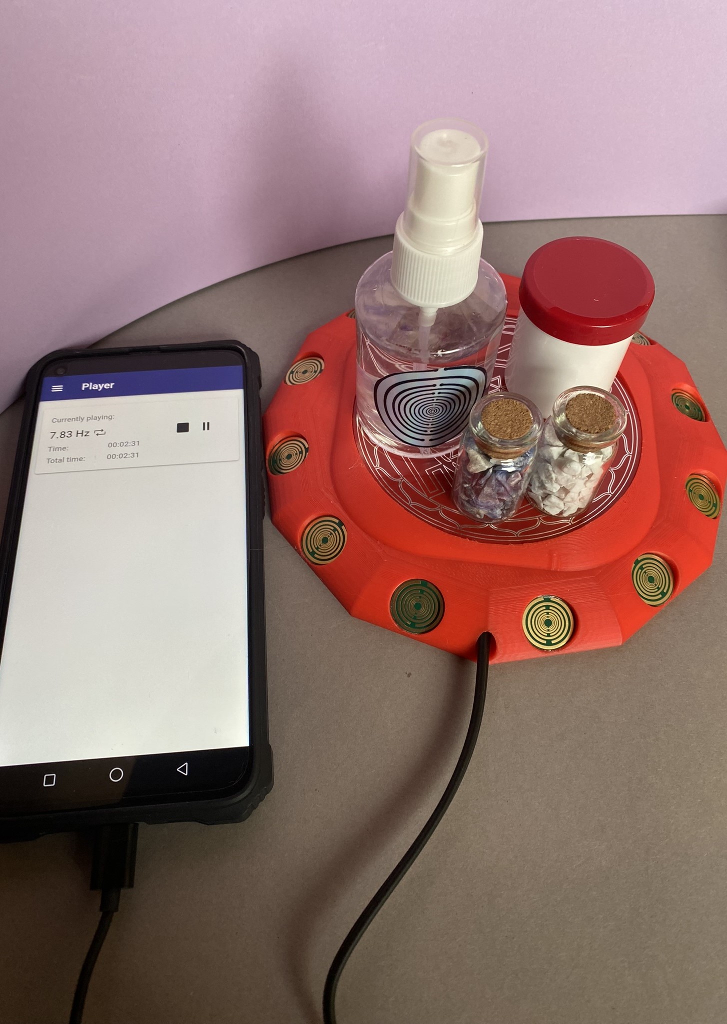 94 mm VibraNex flach, 1 farbig, Oberflächenplatte Zinn legiert