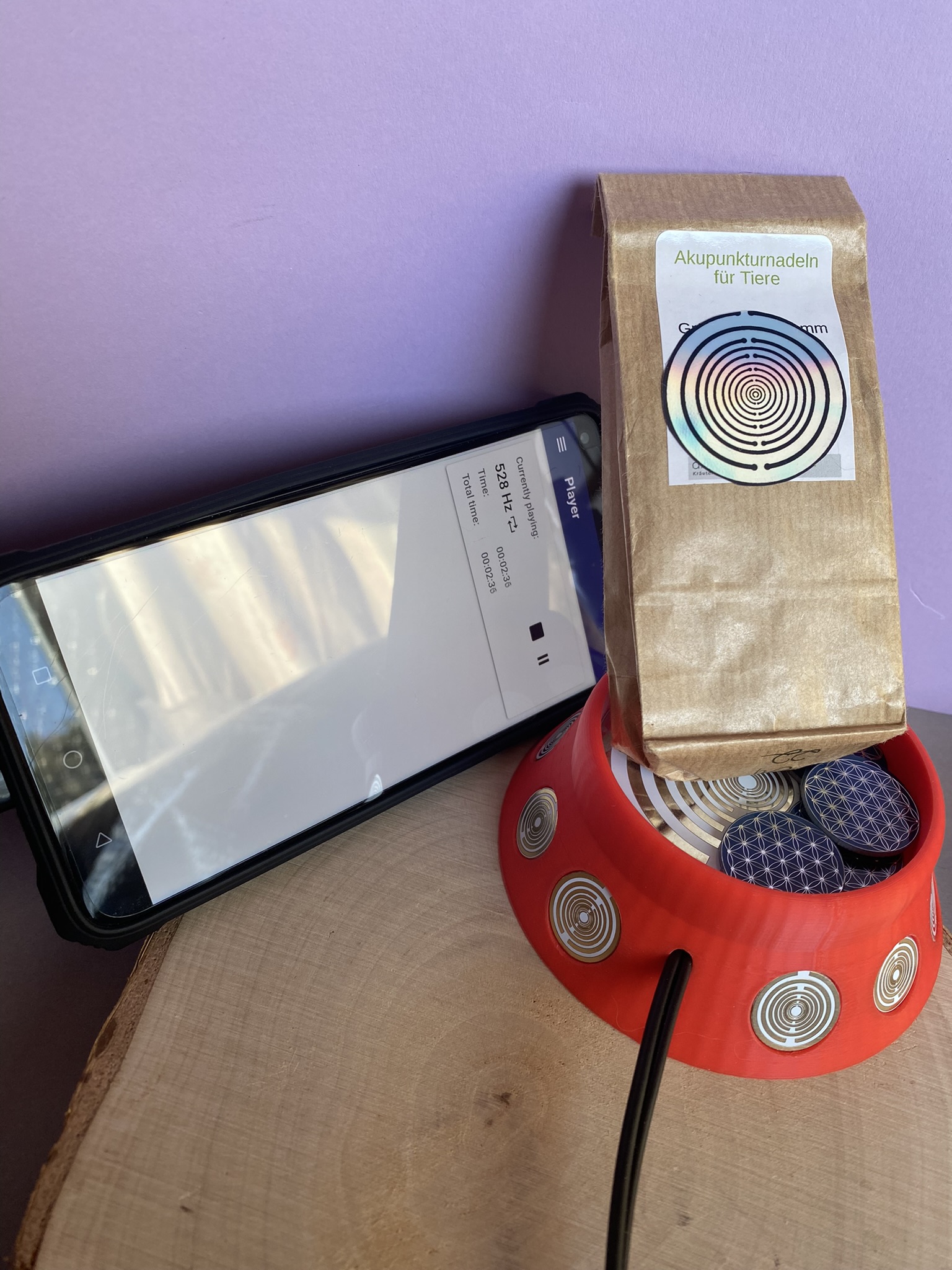 69 mm VibraNex Brunnen, 1 farbig, Oberflächenplatte Zinn legiert