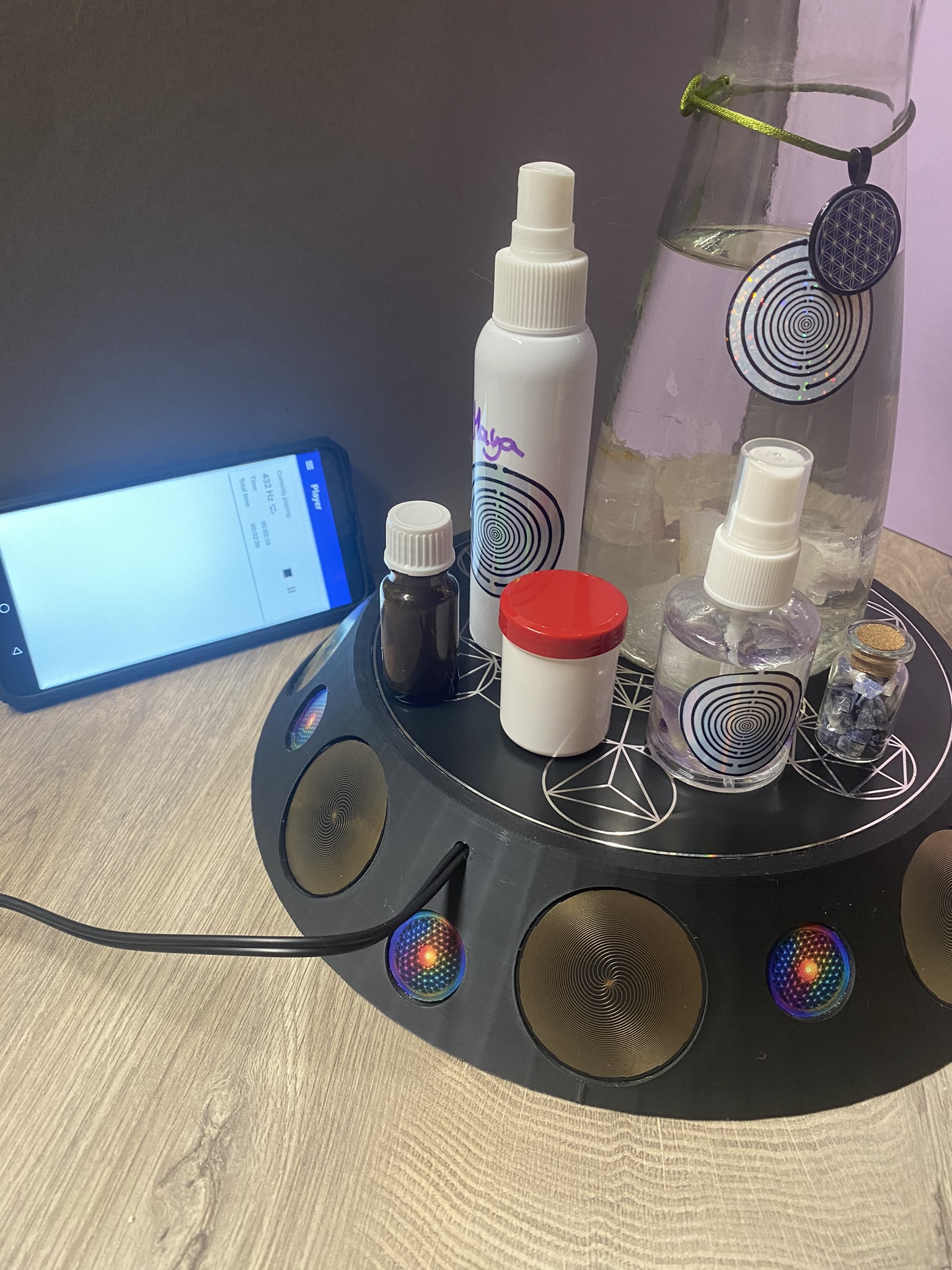 200 mm VibraNex UFO - 1-farbig, Oberflächenplatte Zinn legiert