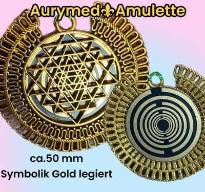 Amulette - bronzefarbend, Sri Yantra- Lakhovsky Amulette - bronzefarbend, Sri Yantra- Lakhovsky
