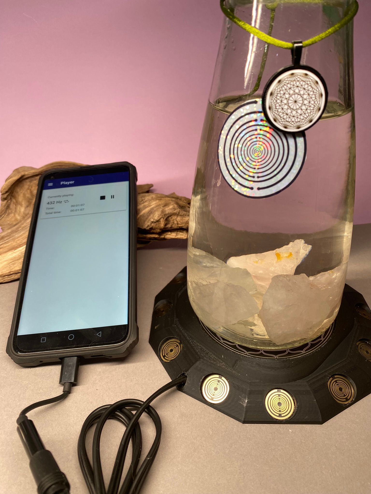 94 mm VibraNex flach, 1 farbig, Oberflächenplatte Zinn legiert