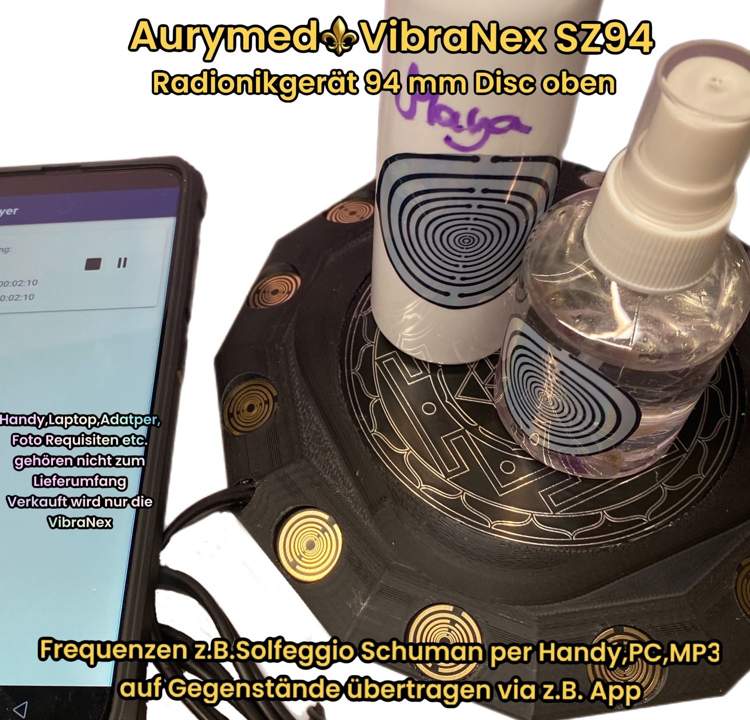 94 mm VibraNex flach, 1 farbig, Oberflächenplatte Zinn legiert
