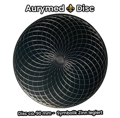 90 mm Disc - 1 Stück - Torus Feldwirbler, schwarz mit Zinn Legierung, doppelseitig, Kupfer unterlegt 90 mm Disc - 1 Stück - Torus Feldwirbler, schwarz mit Zinn Legierung, doppelseitig, Kupfer unterlegt