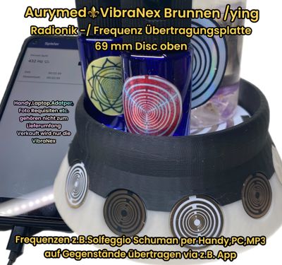 69 mm VibraNex Brunnen, 2 farbig, Oberflächenplatte Zinn legiert 69 mm VibraNex Brunnen, 2 farbig, Oberflächenplatte Zinn legiert