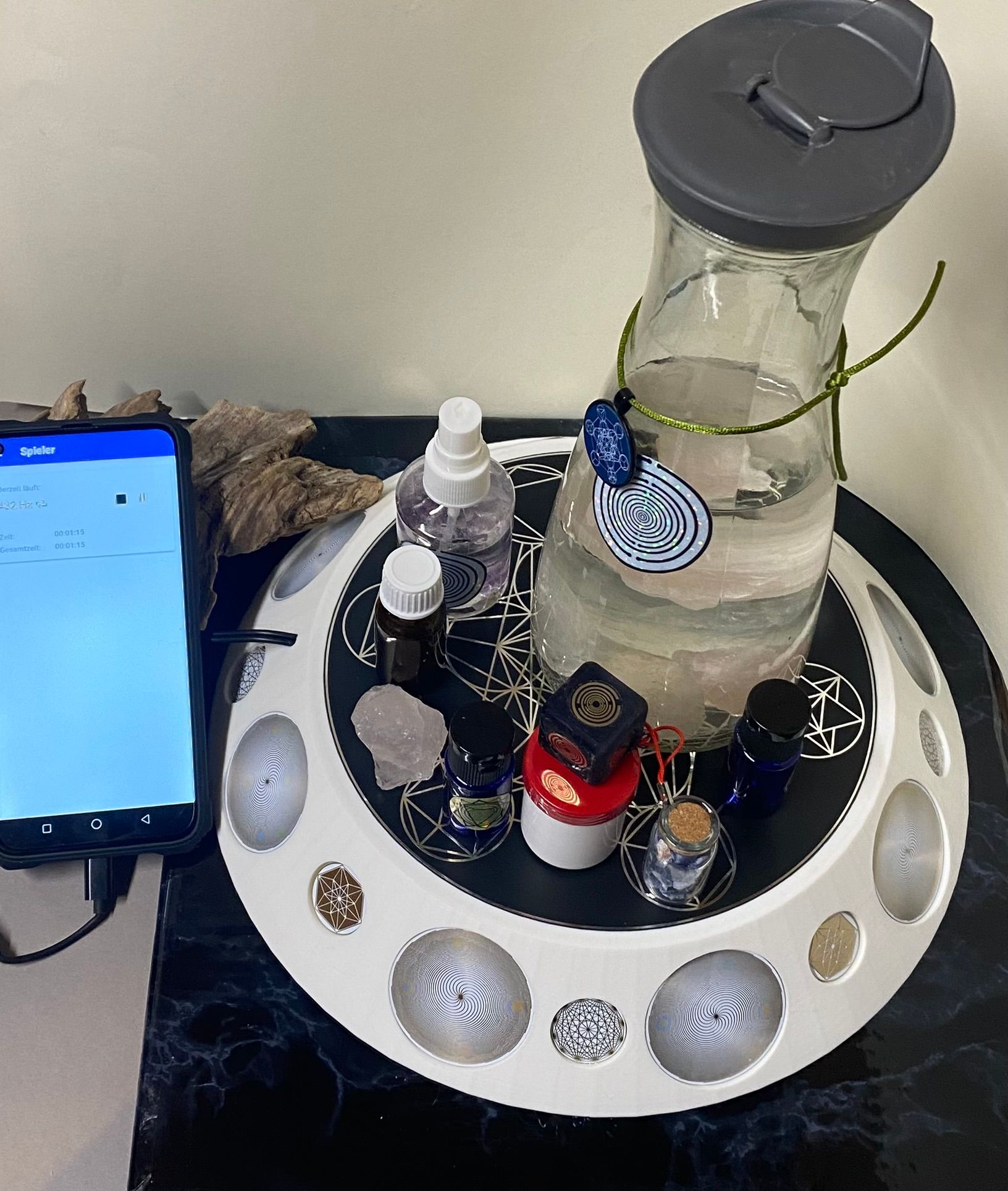 200 mm VibraNex UFO - 1-fabig, Oberflächenplatte Zinn legiert