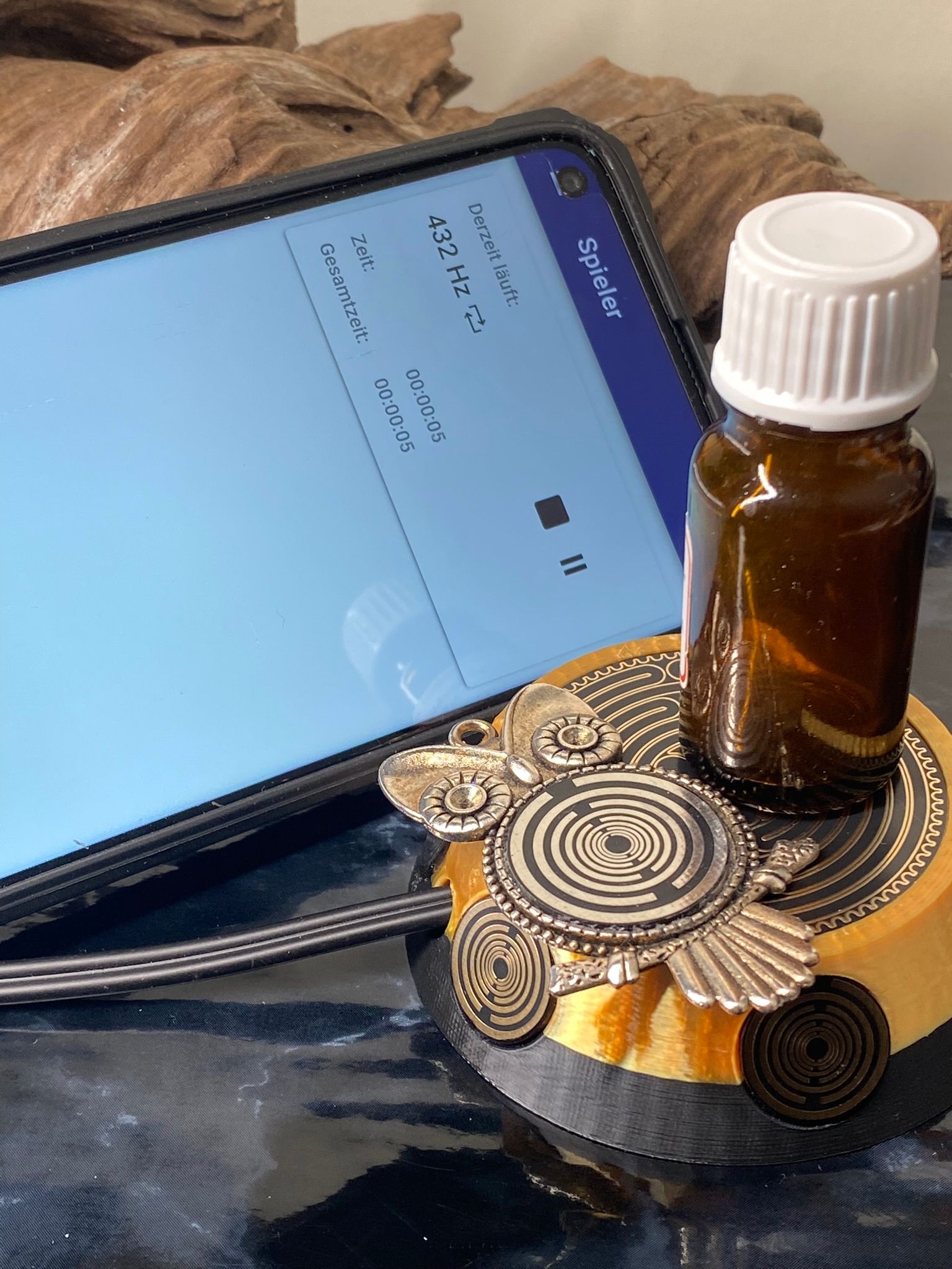 50 mm VibraNex UFO - 2-farbig, Oberflächenplatte gold legiert