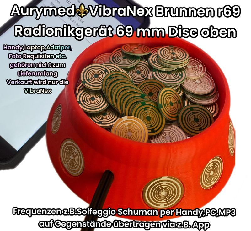 69 mm VibraNex Brunnen, 1 farbig, Oberflächenplatte Zinn legiert 69 mm VibraNex Brunnen, 1 farbig, Oberflächenplatte Zinn legiert