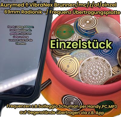 69 mm VibraNex Brunnen - Einhorn matt, Oberflächenplatte Zinn legiert - EINZELSTÜCK 69 mm VibraNex Brunnen - Einhorn matt, Oberflächenplatte Zinn legiert - EINZELSTÜCK