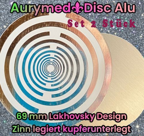 69 mm Disc 2-er Set - ALU Lakhovsyk MWO Tesla Schwingkreis Oszillator Scheibe