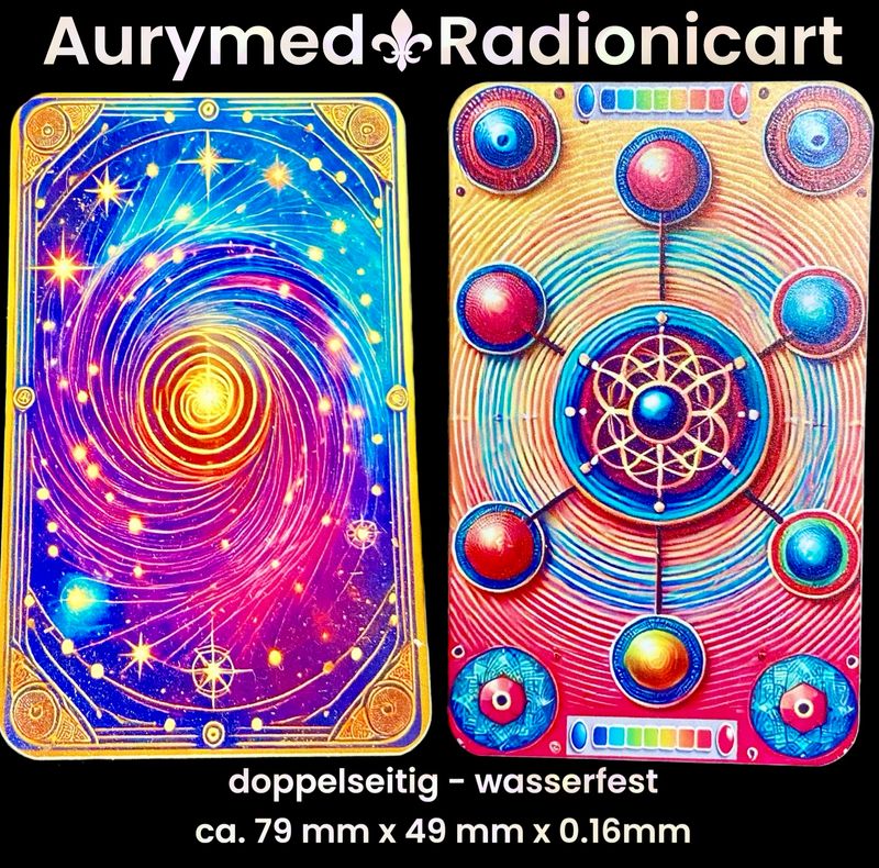 Radionicard - radionische Blume des Lebens - rechtsdrehende Spirale