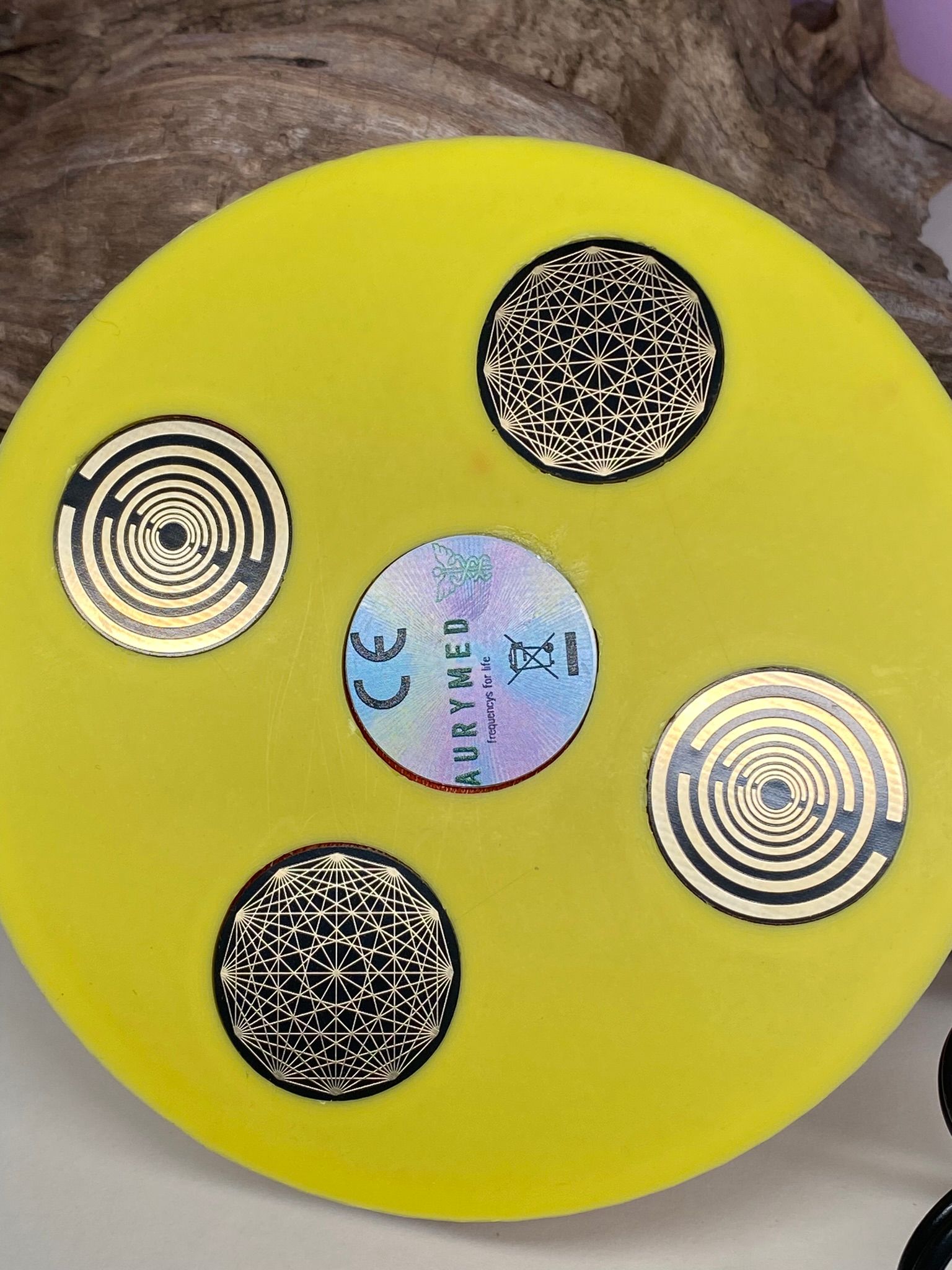 69 mm VibraNex UFO - 2 farbig, Oberflächenplatte Zinn legiert - EINZELSTÜCK