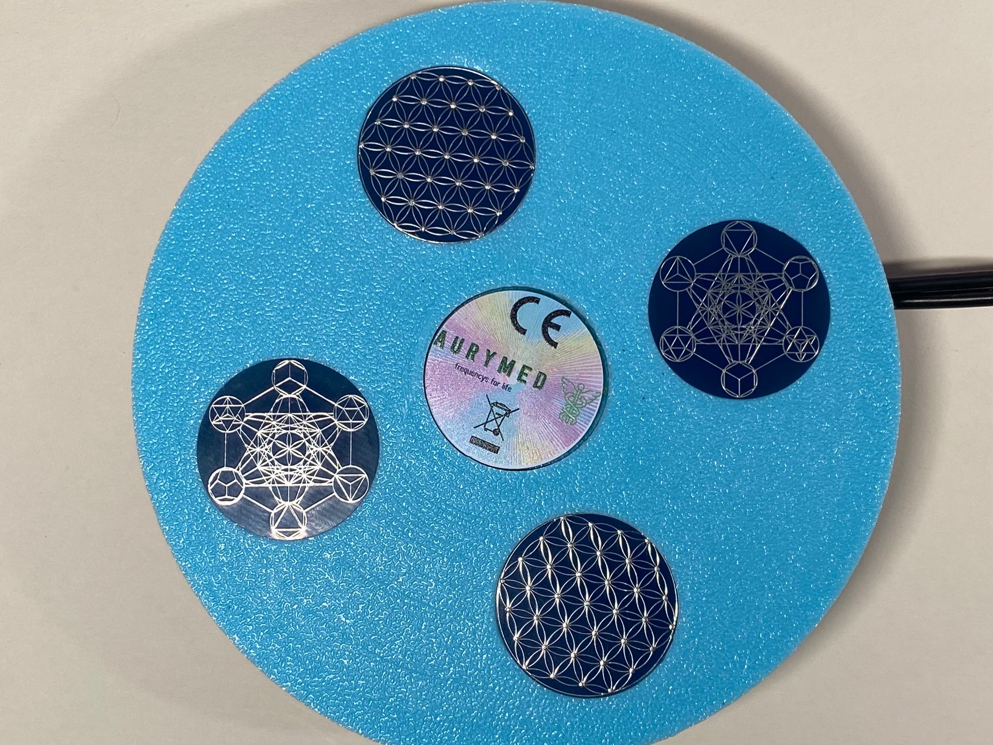 VibraNex 69 mm UFO - 2 farbig, Oberflächenplatte Zinn legiert - EINZELSTÜCK