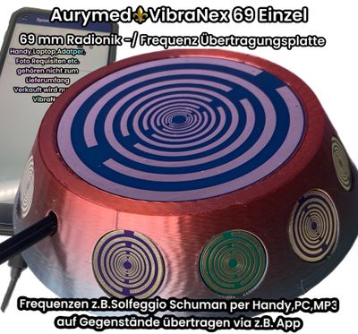 69 mm VibraNex UFO - Einhorn glänzend, Oberflächenplatte Zinn legiert - EINZELSTÜCK 69 mm VibraNex UFO - Einhorn glänzend, Oberflächenplatte Zinn legiert - EINZELSTÜCK