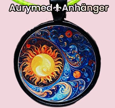 Amulette - schwarz, Himmel, Disc ca.25 mm Durchmesser, Amulette - schwarz, Himmel, Disc ca.25 mm Durchmesser,